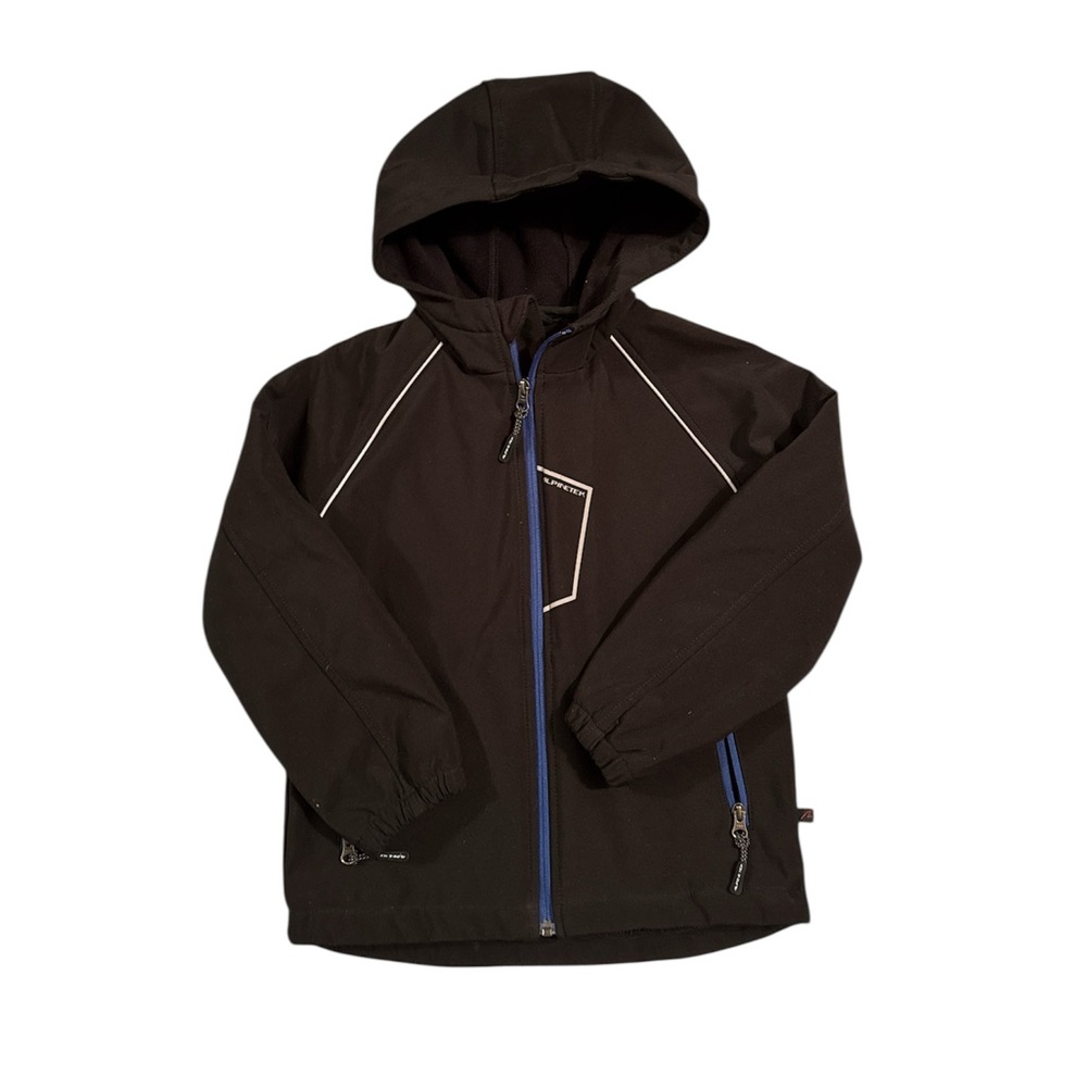 Alpine Black Jacket with Blue Details Size 7-8